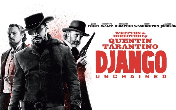 Movie Django Unchained Christoph Waltz Jamie Foxx Leonardo Dicaprio HD Wallpaper | Background Image