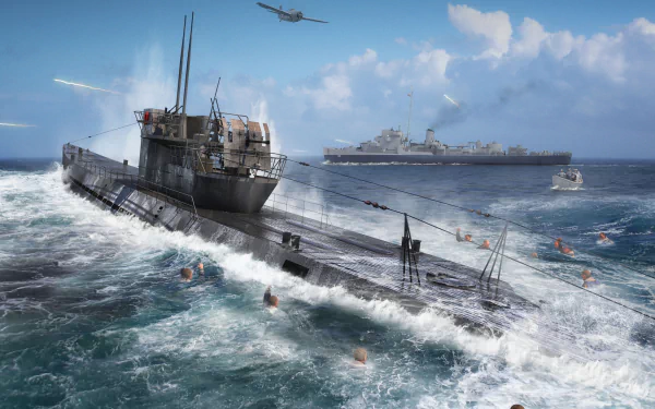 warship military submarine HD Desktop Wallpaper | Background Image