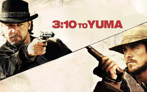 Christian Bale Russell Crowe movie 3:10 to Yuma (2007) HD Desktop Wallpaper | Background Image