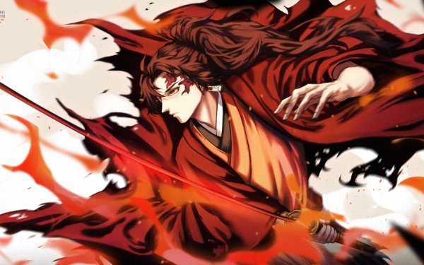 Anime Demon Slayer: Kimetsu no Yaiba Yoriichi Tsugikuni Fondo de pantalla HD | Fondo de Escritorio