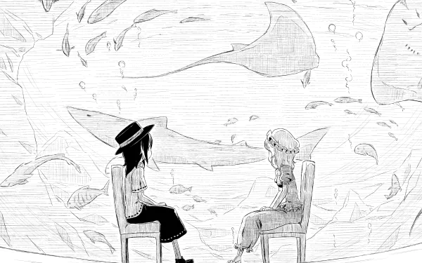 Renko Usami Maribel Hearn Anime Touhou HD Desktop Wallpaper | Background Image