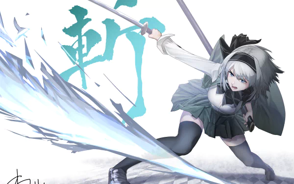 Youmu Konpaku Anime Touhou HD Desktop Wallpaper | Background Image