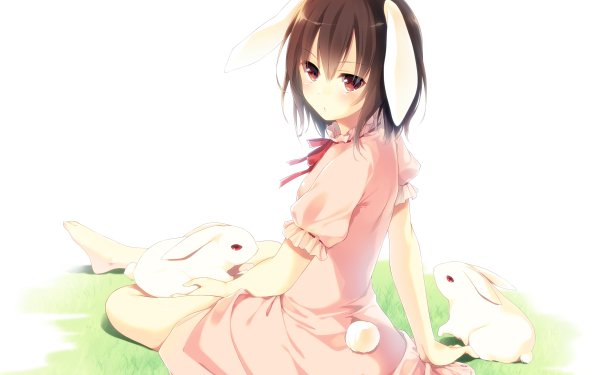 Anime Touhou Tewi Inaba Rabbit HD Wallpaper | Background Image