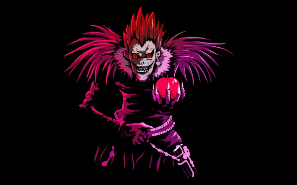 Ryuk from Death Note, a stunning anime character portrayed in this high-definition desktop wallpaper.