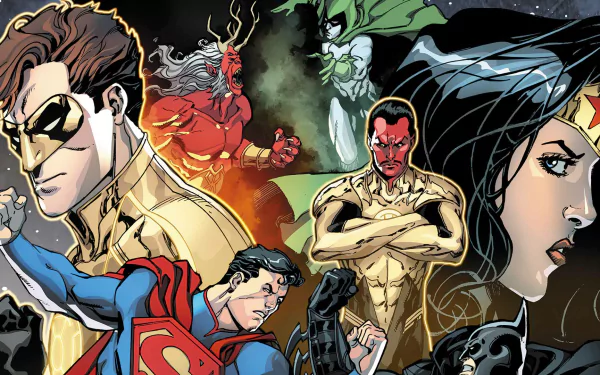Spectre (DC Comics) Hal Jordan Yellow Lantern DC Comics Batman Trigon Sinestro (DC Comics) Diana Prince Wonder Woman Superman Comic Injustice: Gods Among Us HD Desktop Wallpaper | Background Image