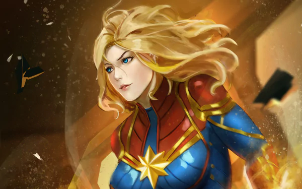 Comic Captain Marvel HD Desktop Wallpaper | Background Image