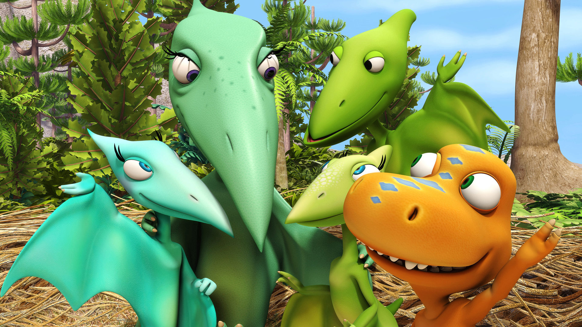 Dinosaur Train HD Wallpaper - Cartoon Dino Adventure