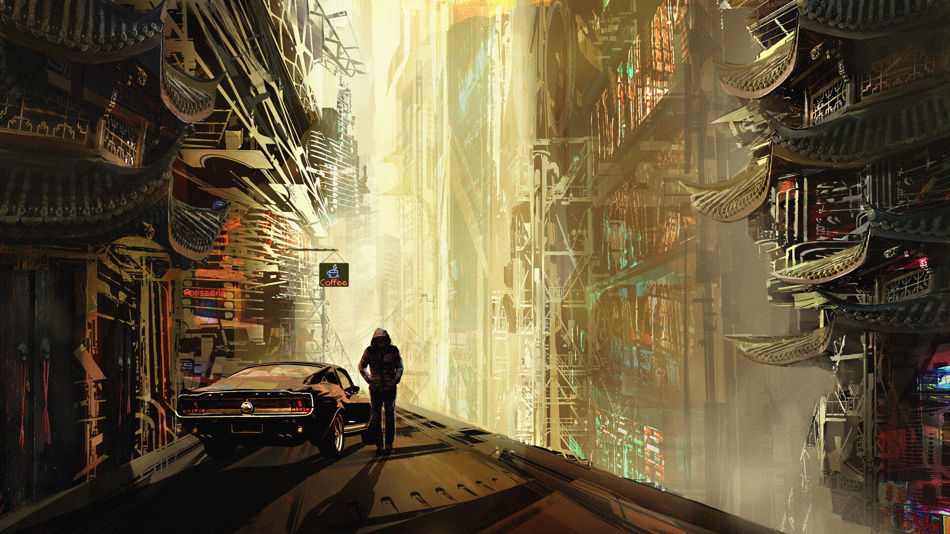 Cyberpunk City by Megan Evetts