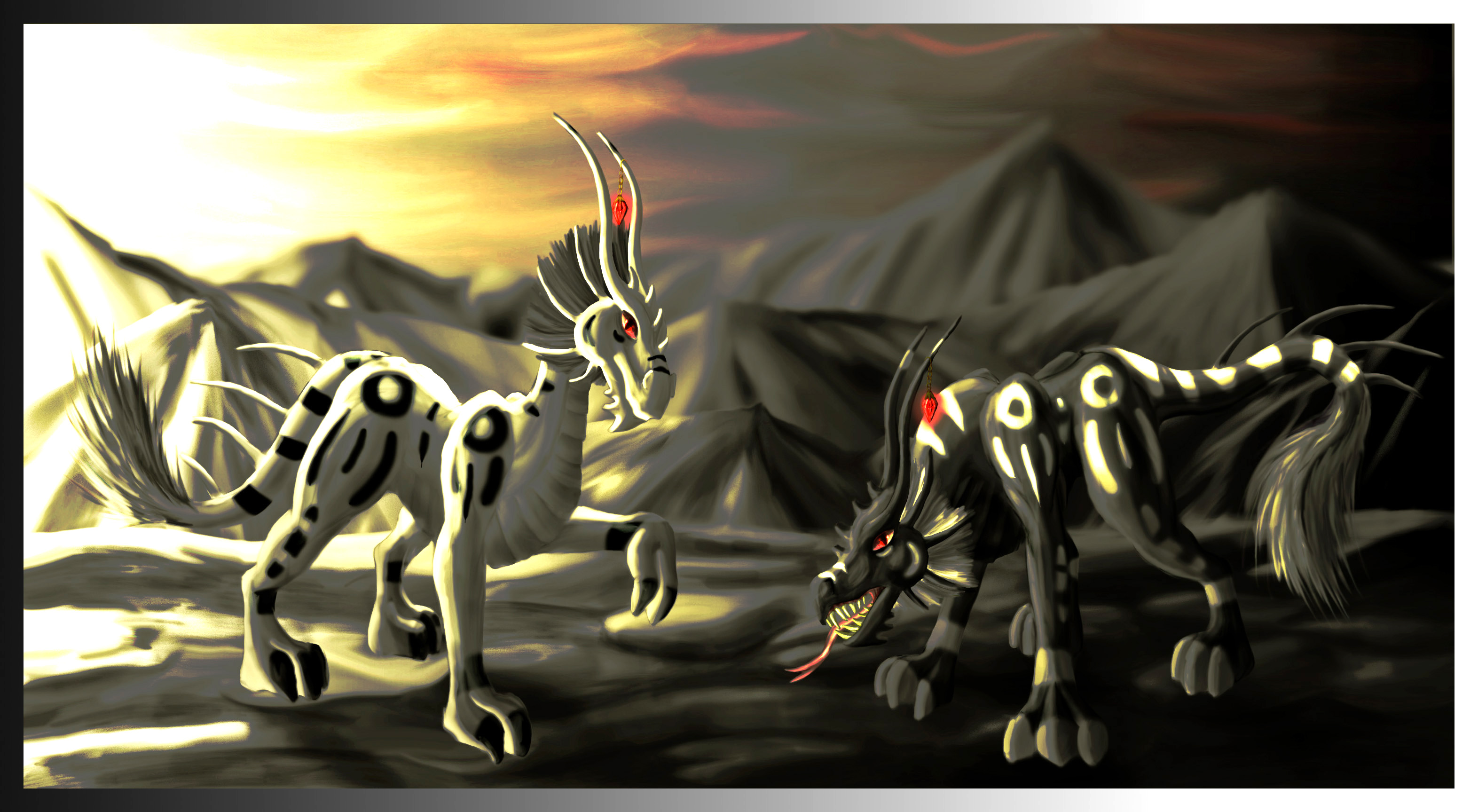Fantasy creature desktop wallpaper.