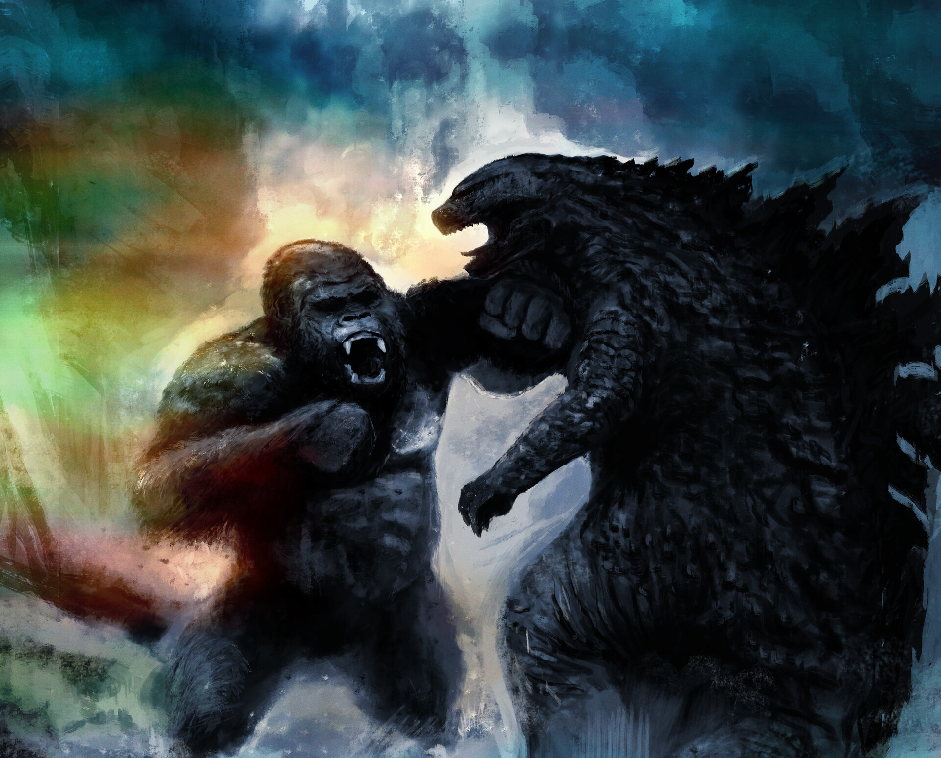 Godzilla vs Kong HD Wallpaper by Danny Gonzalez