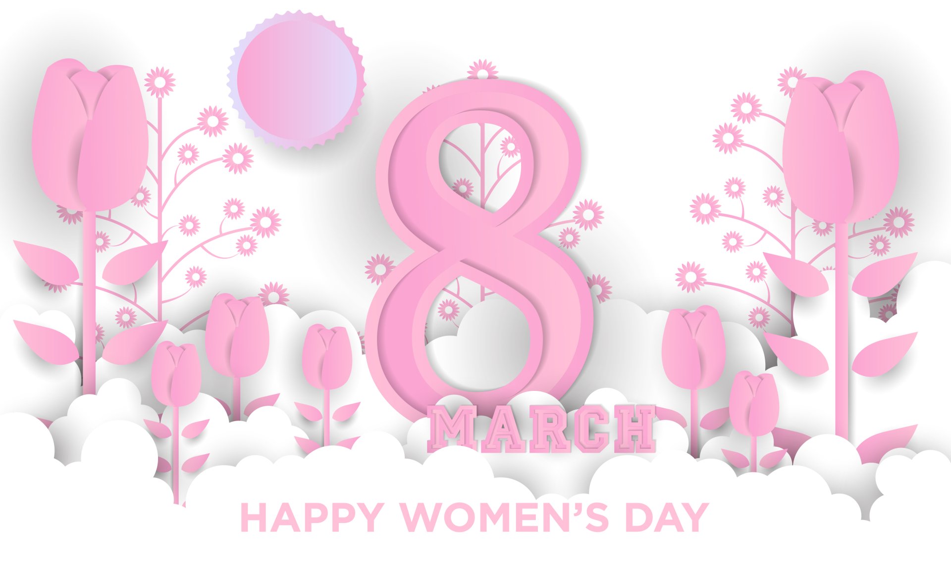 Download Flower Happy Women's Day Holiday Women's Day HD Wallpaper