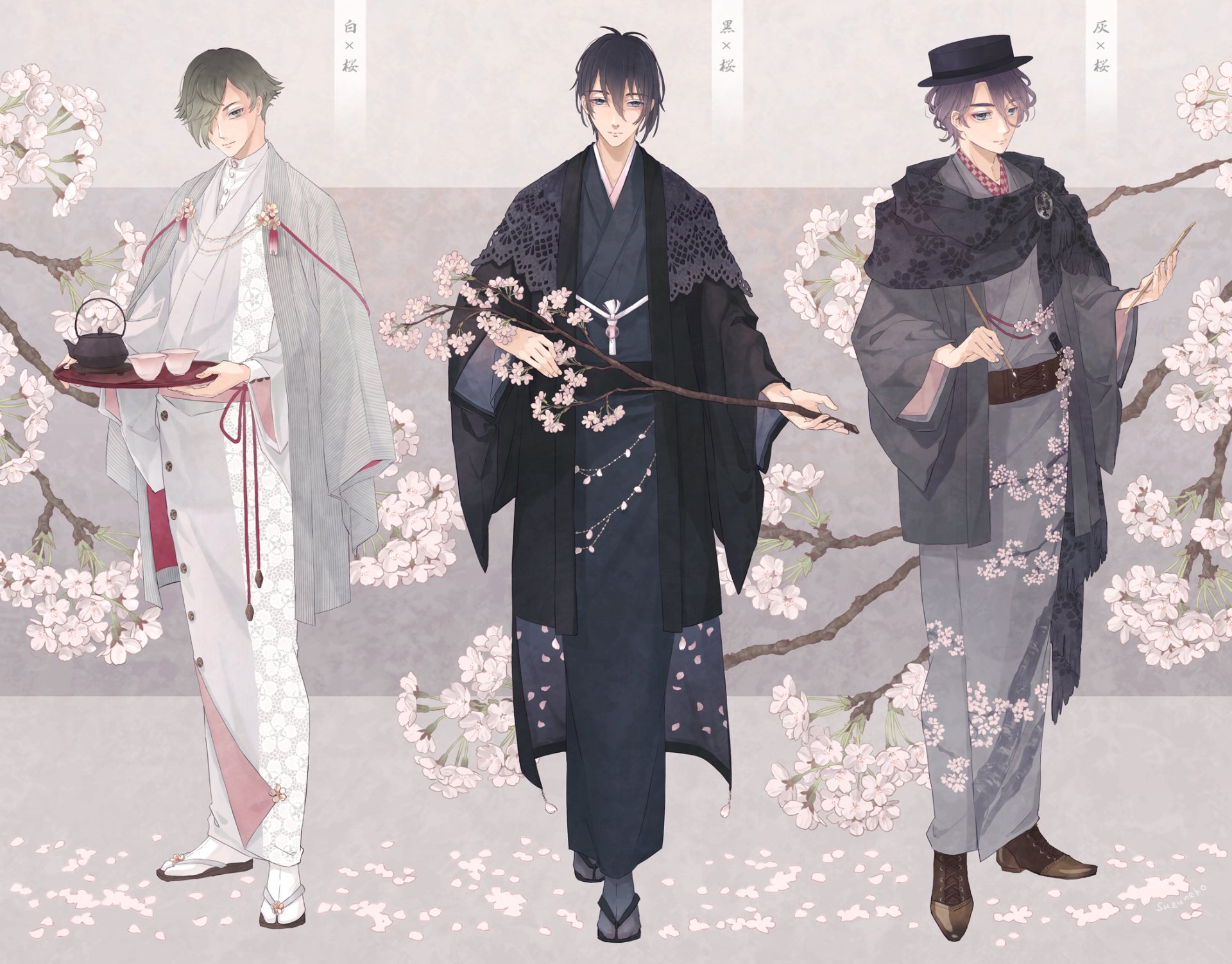 Anime Touken Ranbu HD Wallpaper by 鈴 猫