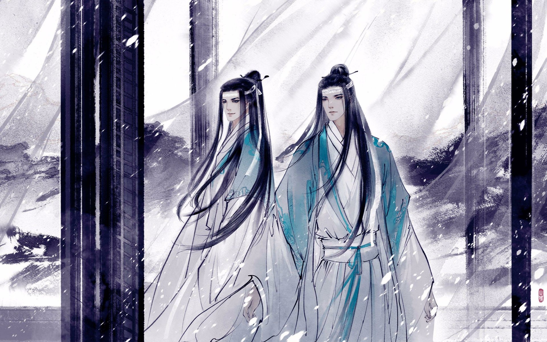 Download Lan Xichen Lan Wangji Anime Mo Dao Zu Shi HD Wallpaper