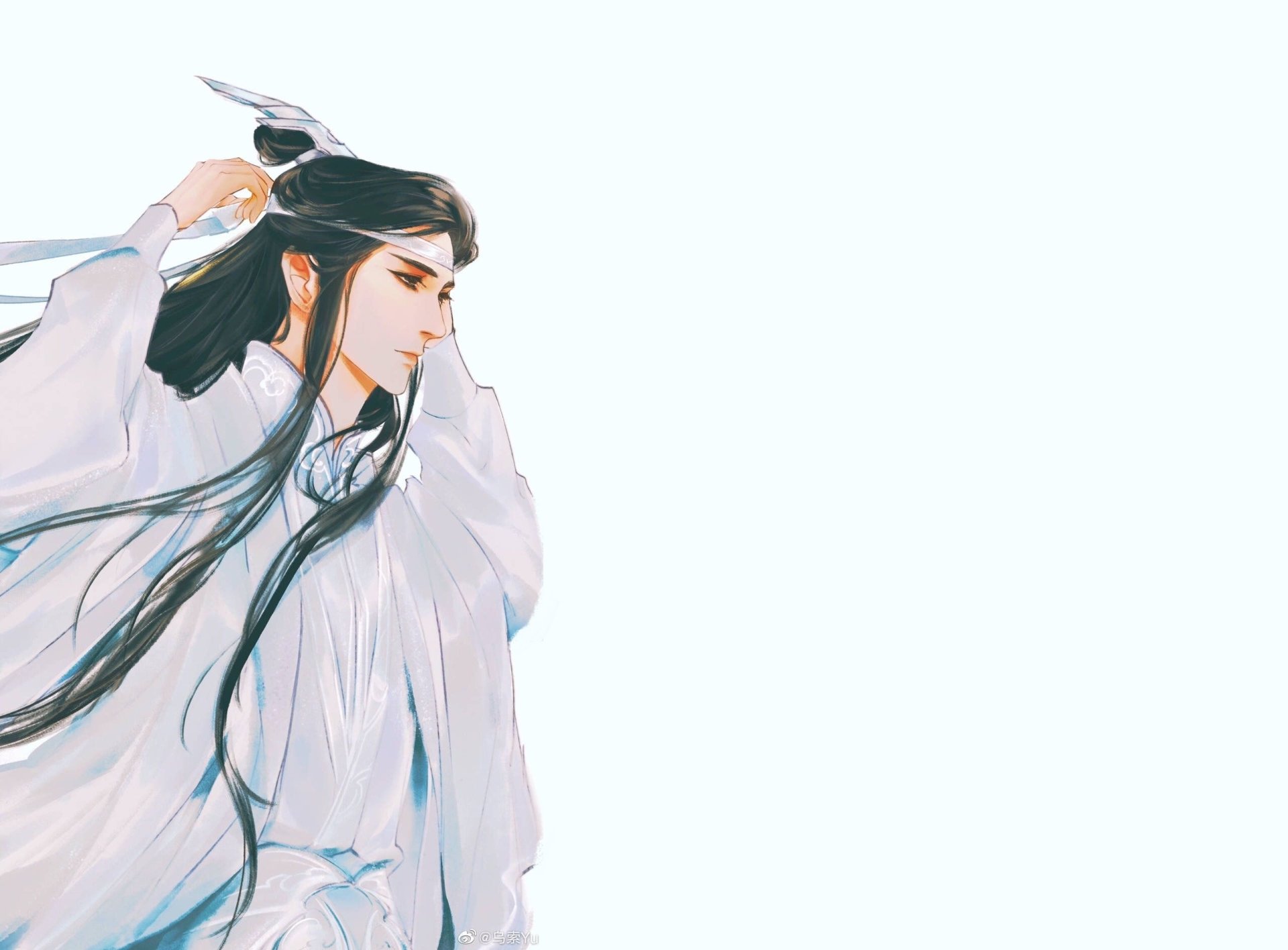 Download Lan Wangji Anime Mo Dao Zu Shi HD Wallpaper