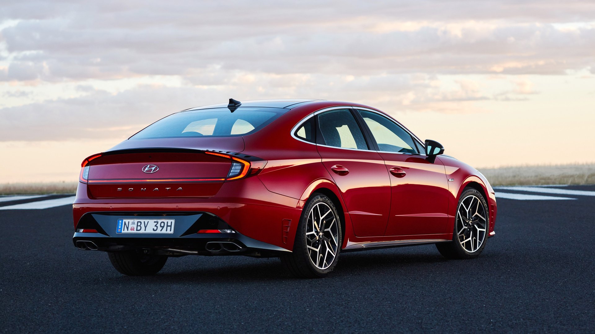 Download Car Hyundai Hyundai Sonata Vehicle Hyundai Sonata N Line 4k Ultra HD Wallpaper