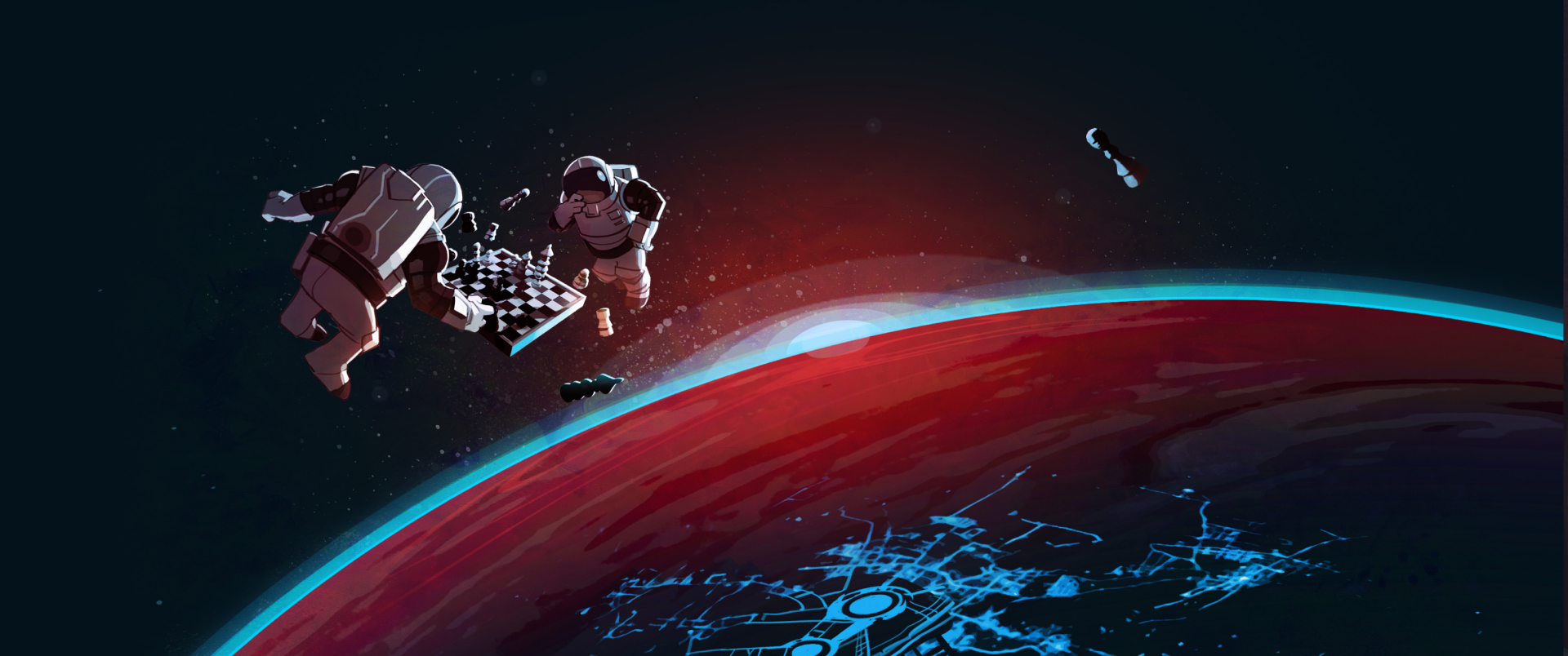 Download Spacesuit Cosmonaut Chess Board Chess Sci Fi Astronaut HD