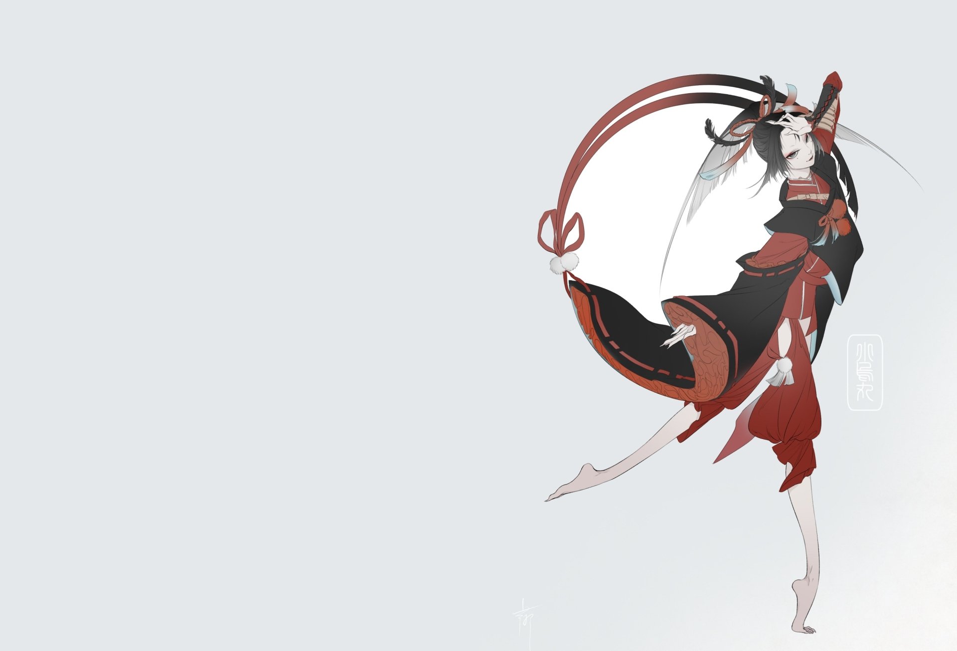 Download Kogarasumaru (Touken Ranbu) Anime Touken Ranbu HD Wallpaper by 白梛 ちゆき