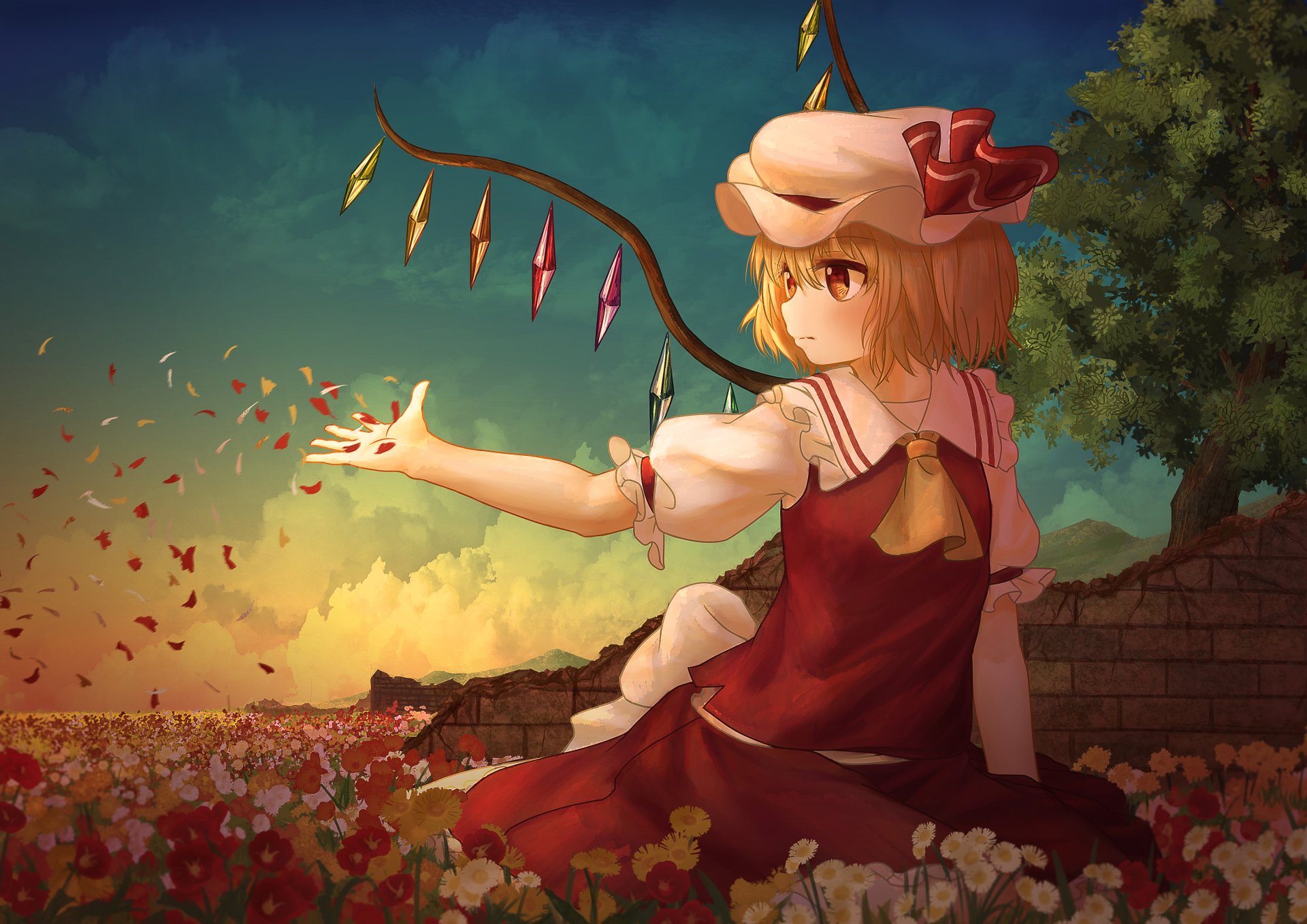 Download Flandre Scarlet Anime Touhou 4k Ultra HD Wallpaper by エカーペット4世