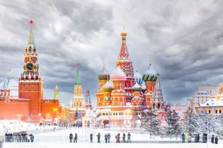 kremlin red square Russia winter man made moscow kremlin HD Desktop Wallpaper | Background Image
