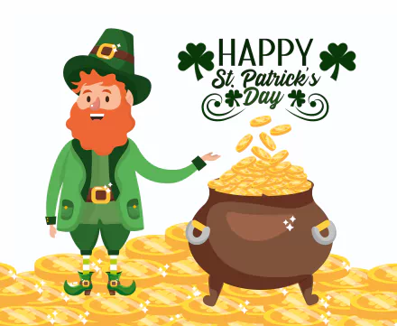 leprechaun coin holiday St. Patrick's Day HD Desktop Wallpaper | Background Image
