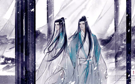 Lan Xichen Lan Wangji Anime Mo Dao Zu Shi HD Desktop Wallpaper | Background Image