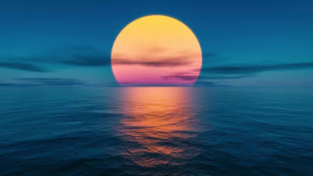  Sunset at the Ocean