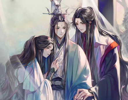 Luo Binghe Shen Qingqiu Anime The Scum Villain's Self-Saving System HD Desktop Wallpaper | Background Image