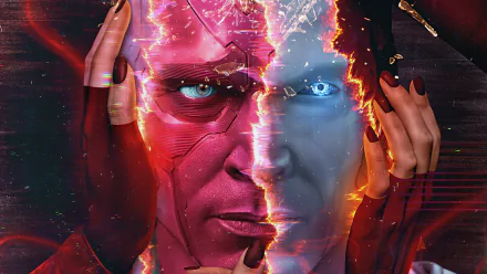 White Vision (Marvel Comics) Vision (Marvel Comics) TV Show WandaVision HD Desktop Wallpaper | Background Image