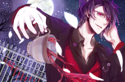 Reiji Sakamaki Anime Diabolik Lovers HD Desktop Wallpaper | Background Image