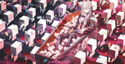 Fujiwara no Mokou Anime Touhou HD Desktop Wallpaper | Background Image