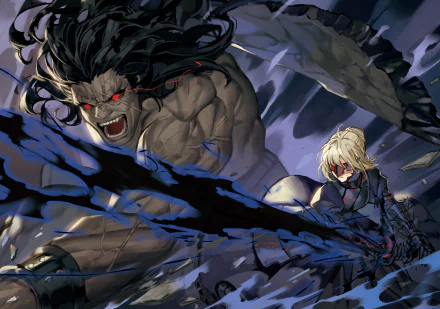 Berserker (Fate/stay night) Saber Alter Artoria Pendragon Anime Fate/Stay Night HD Desktop Wallpaper | Background Image