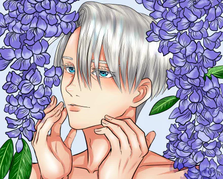 Victor Nikiforov Anime Yuri!!! on ICE HD Desktop Wallpaper | Background Image