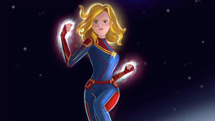 blonde Carol Danvers Comic Captain Marvel HD Desktop Wallpaper | Background Image