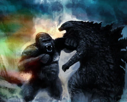 Godzilla (Monsterverse) King Kong Godzilla movie Godzilla vs Kong HD Desktop Wallpaper | Background Image