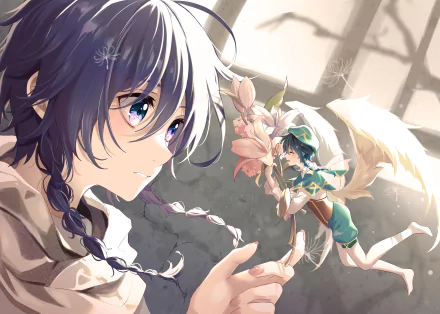 Venti (Genshin Impact) video game Genshin Impact HD Desktop Wallpaper | Background Image