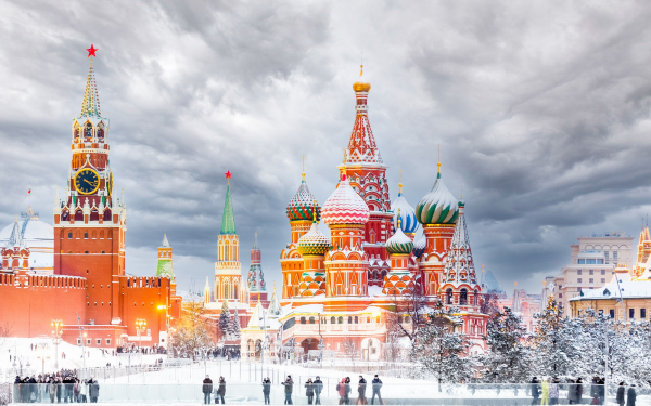 Man Made Moscow Kremlin Buildings Winter Russia Red Square Kremlin HD Wallpaper | Background Image