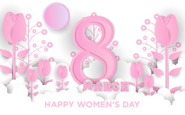 Holiday Women's Day Happy Women's Day Flower HD Wallpaper | Background Image