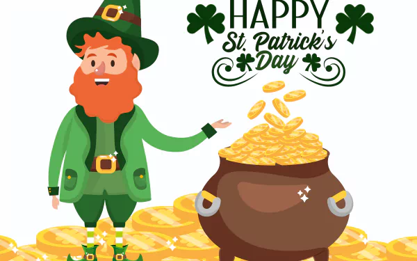 leprechaun coin holiday St. Patrick's Day HD Desktop Wallpaper | Background Image