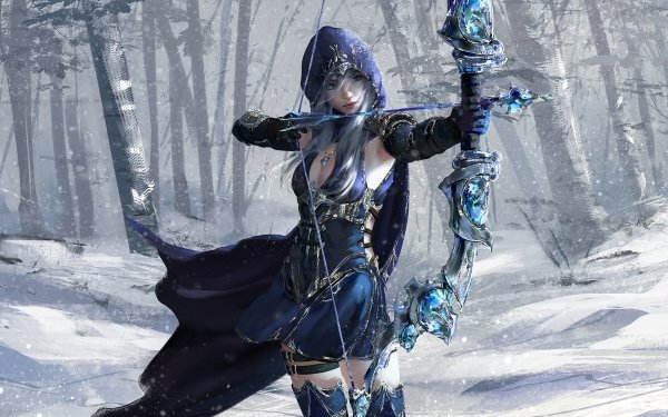 Video Game League Of Legends Bow Ashe Archer HD Wallpaper | Background Image