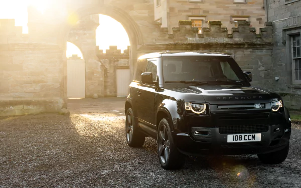 SUV black car car Land Rover vehicle Land Rover Defender HD Desktop Wallpaper | Background Image