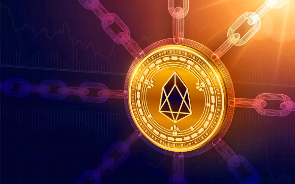 EOS (Cryptocurrency) coin chain technology cryptocurrency HD Desktop Wallpaper | Background Image