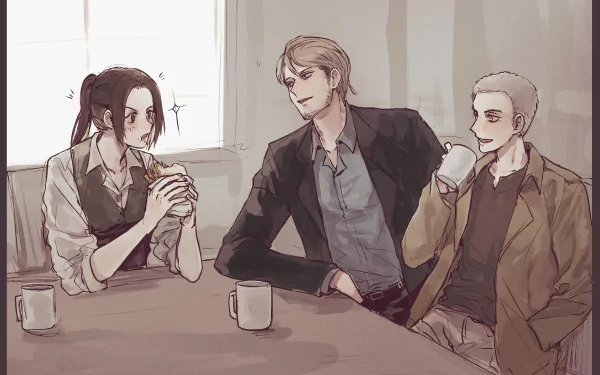 Sasha Blouse Jean Kirstein Connie Springer Anime Attack on Titan HD Desktop Wallpaper | Background Image
