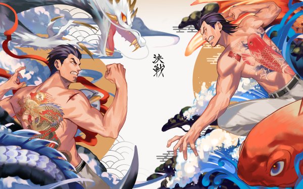 Video Game Yakuza 0 Kazuma Kiryu Akira Nishikiyama HD Wallpaper | Background Image
