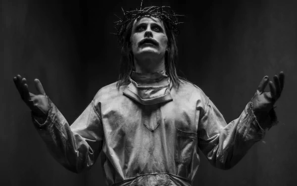 4K Ultra HD PC wallpaper featuring Jared Leto as the Joker from DC Comics in Zack Snyder's Justice League, depicted in a dramatic black-and-white portrait.