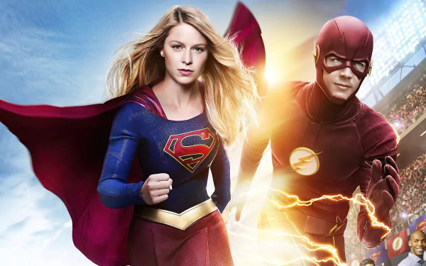 Jimmy Olsen Barry Allen Kara Danvers Arrowverse DC Comics Flash TV Show Supergirl HD Desktop Wallpaper | Background Image
