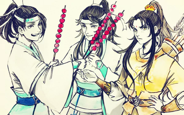 Jin Ling Lan Jingyi Lan Sizhui Anime Mo Dao Zu Shi HD Desktop Wallpaper | Background Image