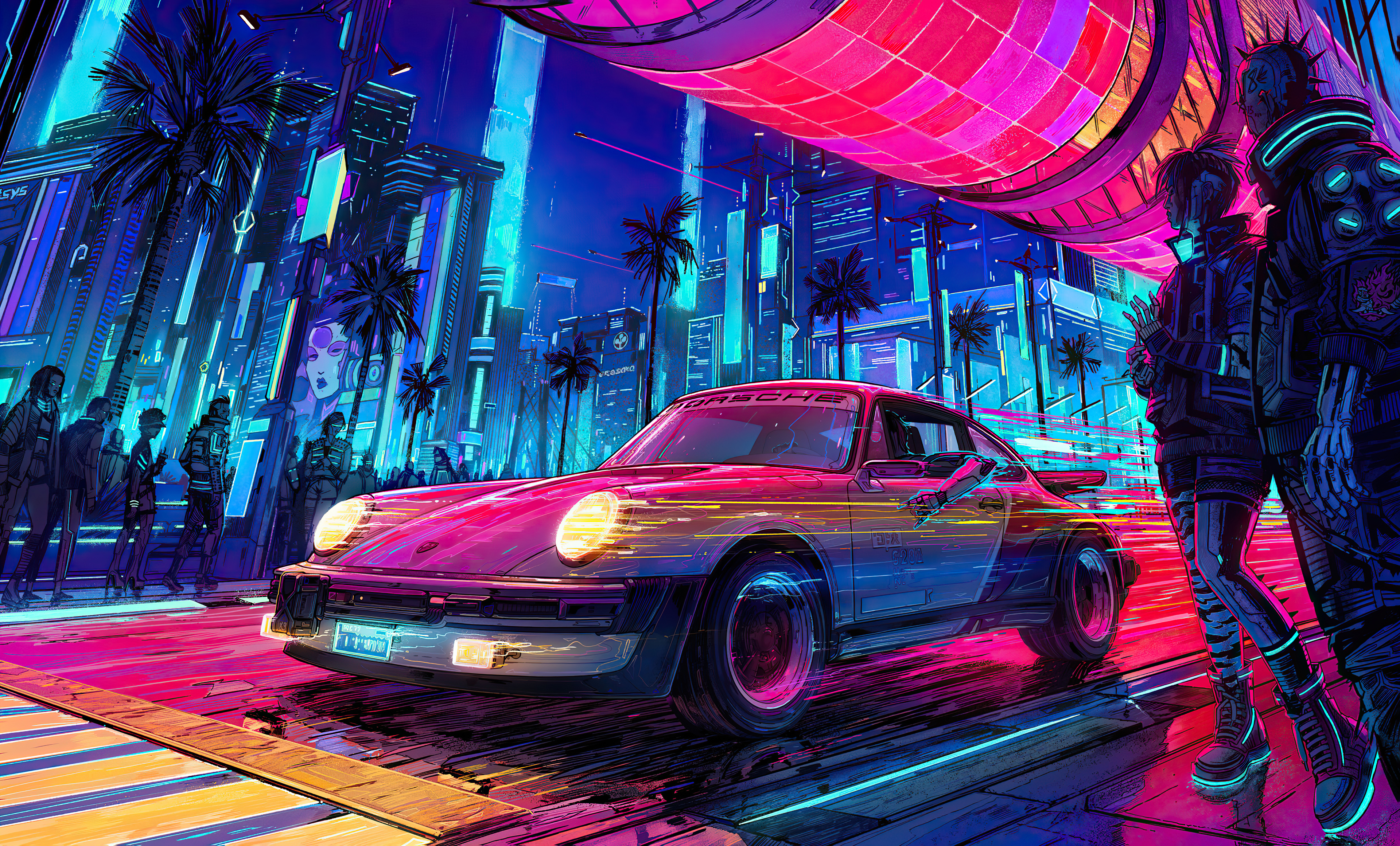 Cyberpunk In Car 4K HD Cyberpunk 2077 Wallpapers