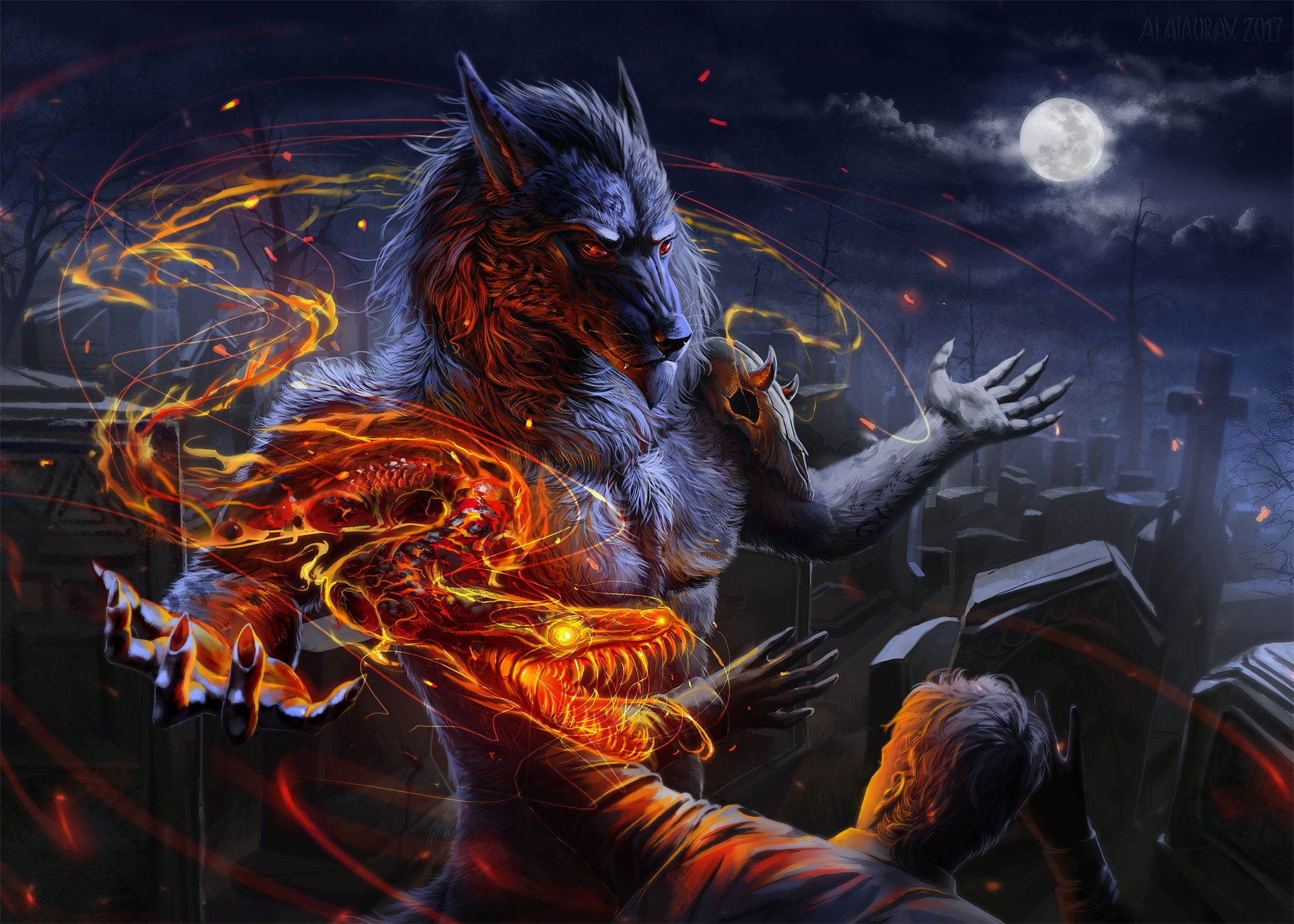 Dark Werewolf Hd Wallpaper 