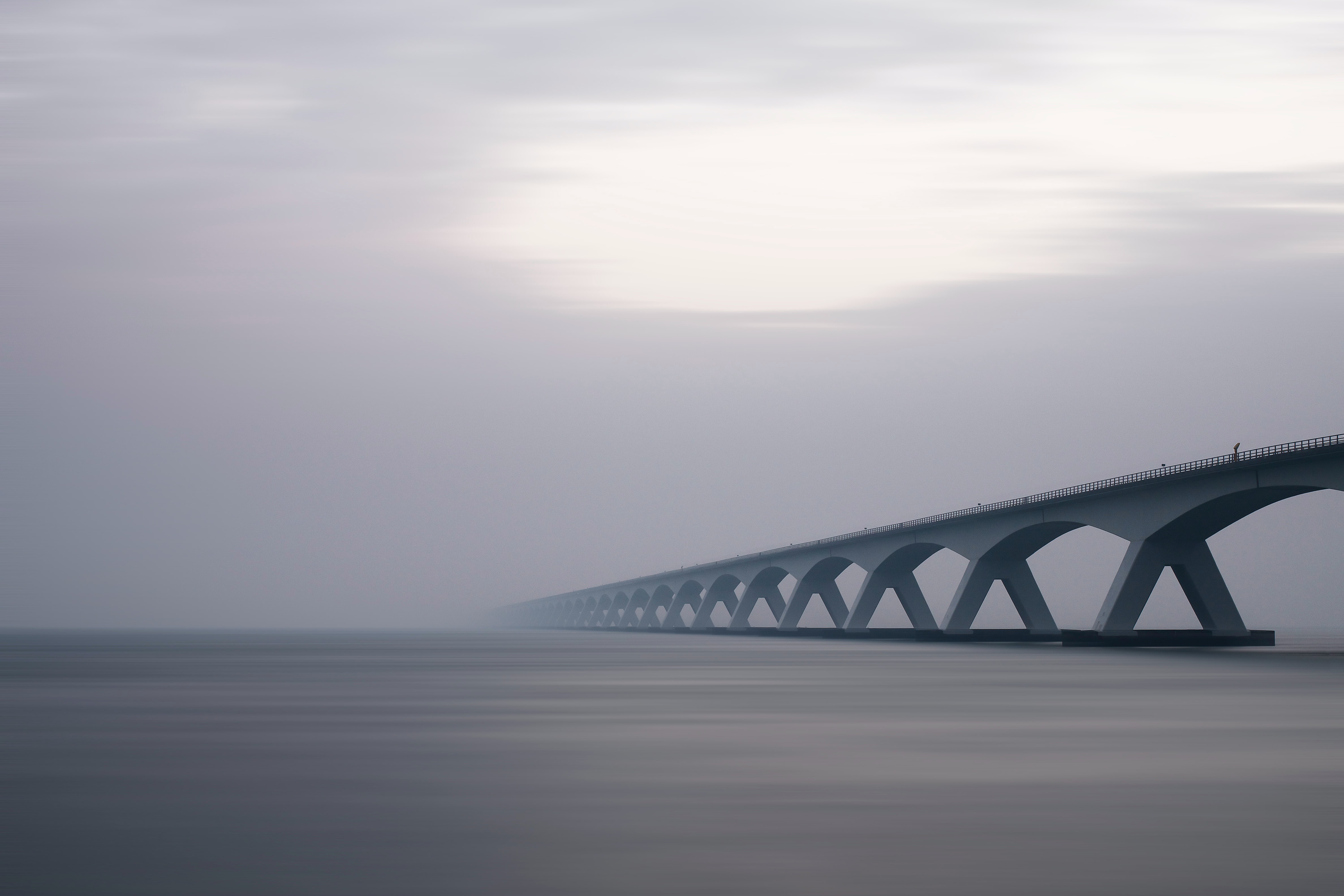 The Zeeland Bridge - longest bridge in the Netherlands by Tom van Hoogstraten