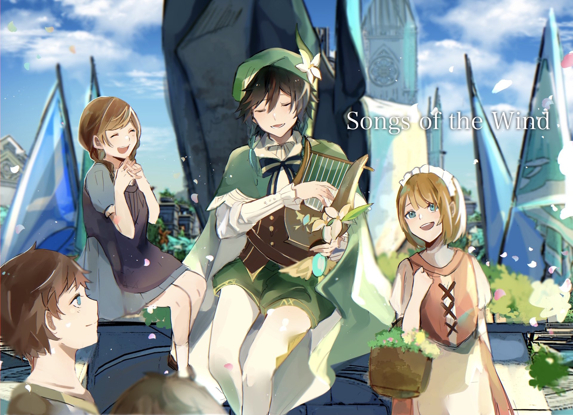 Download Venti (Genshin Impact) Video Game Genshin Impact 4k Ultra HD Wallpaper by おるず